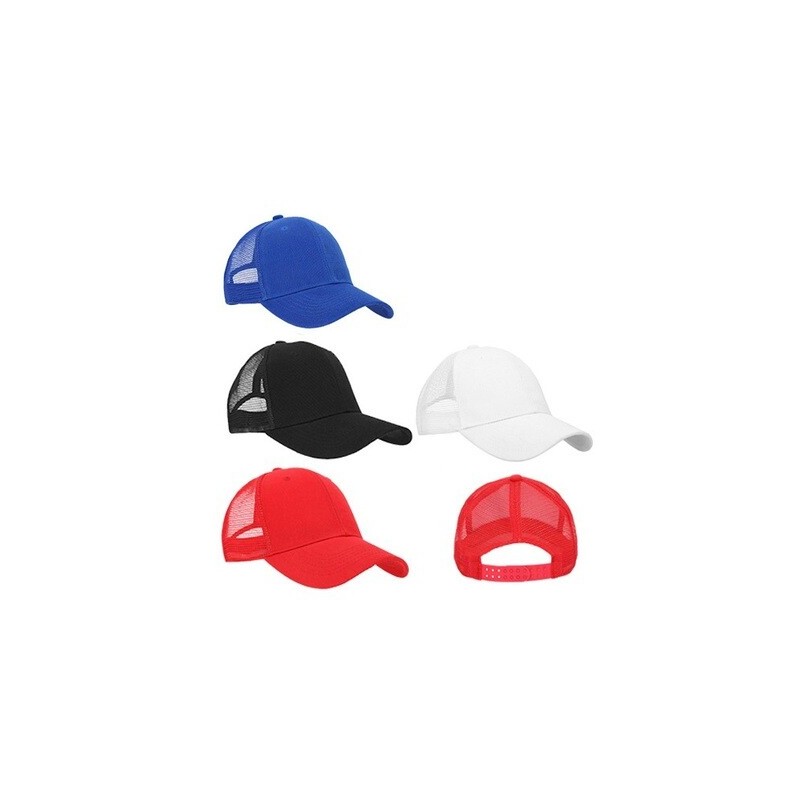 Gorra de poliéster con malla. SUN