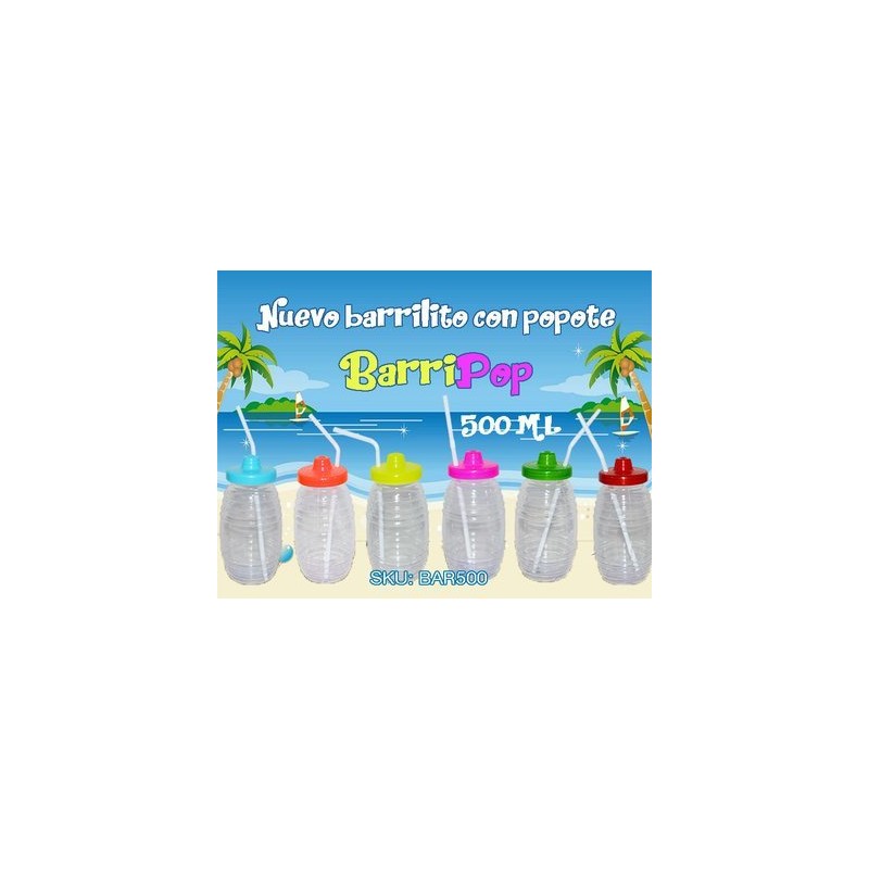 Vaso con popote BarriPop