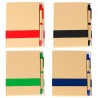 LIBRETA ECOLOGICA CON DETALLES EN COLOR Y BOLÍGRAFO